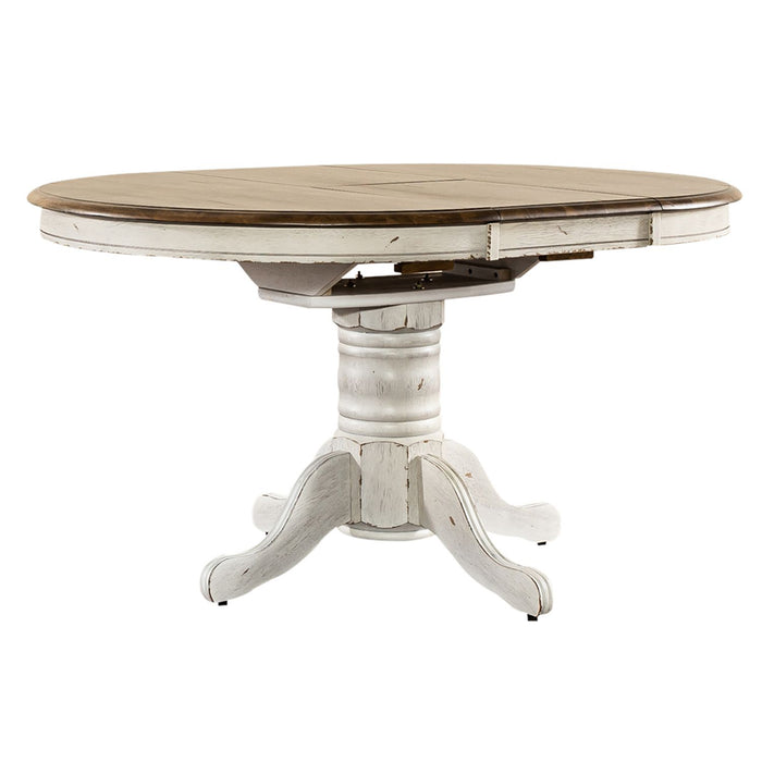 Carolina Crossing 3 Piece Pedestal Table Set - Furniture House (VA)