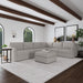 Flex 6-Seat Sectional with Narrow Arm and Ottoman - Furniture House (VA)