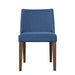 Space Saver Nido Chair (Blue) in Satin Walnut (Set of 2) - Furniture House (VA)