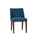 Space Saver Nido Chair (Blue) in Satin Walnut (Set of 2) - Furniture House (VA)