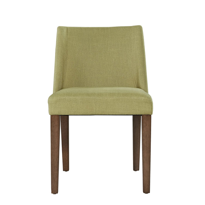 Space Saver Nido Chair (Green) in Satin Walnut (Set of 2) - Furniture House (VA)