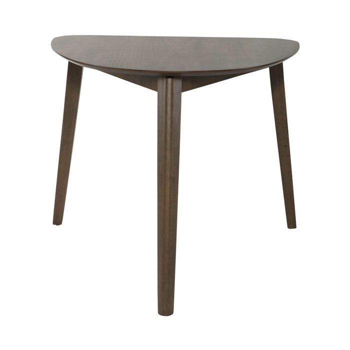 Space Saver Triangle Table in Satin Walnut - Furniture House (VA)