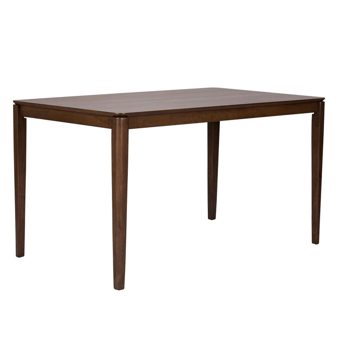 Space Saver Rectangular Leg Table in Satin Walnut - Furniture House (VA)