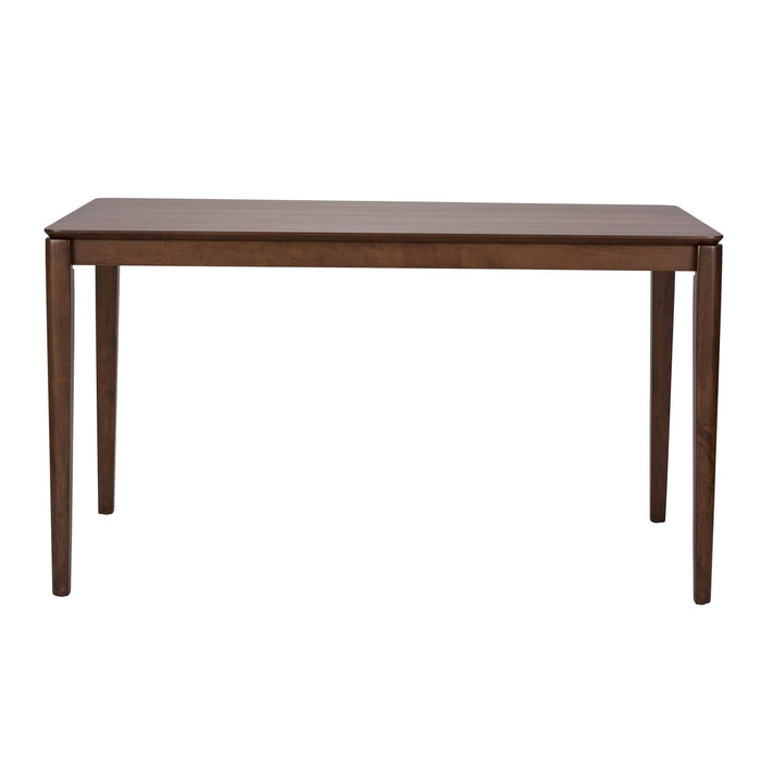 Space Saver Rectangular Leg Table in Satin Walnut - Furniture House (VA)