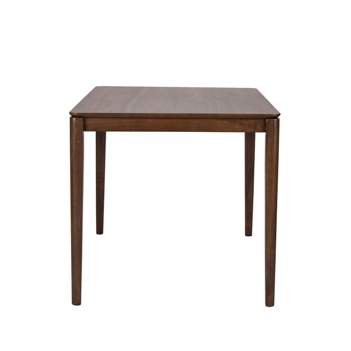 Space Saver Rectangular Leg Table in Satin Walnut - Furniture House (VA)