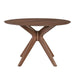 Space Saver Round Pedestal Table in Satin Walnut - Furniture House (VA)