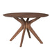 Space Saver Round Pedestal Table in Satin Walnut - Furniture House (VA)