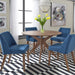 Space Saver Round Pedestal Table in Satin Walnut - Furniture House (VA)