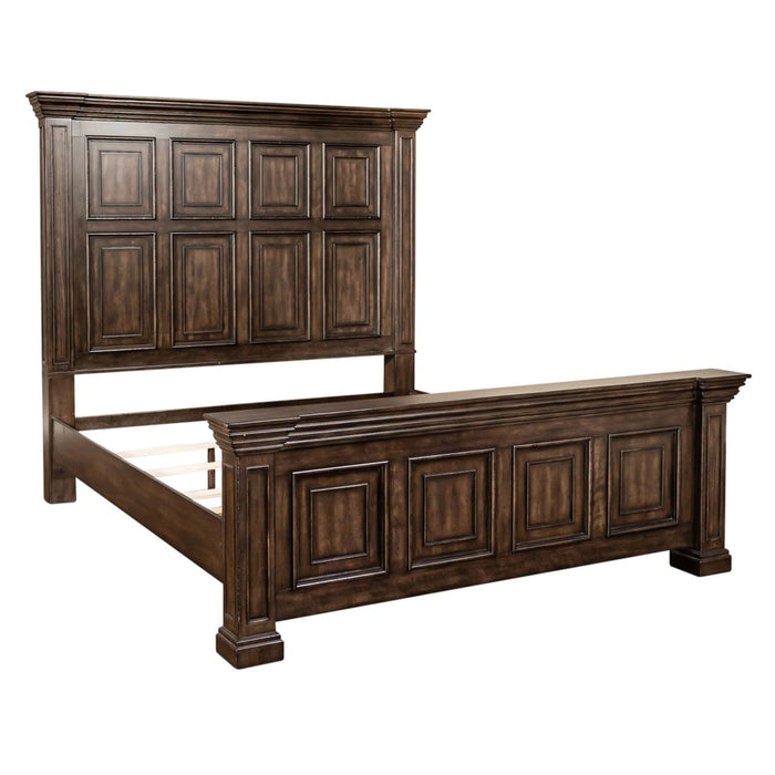 Big Valley Panel Bed, Dresser & Mirror, Chest image