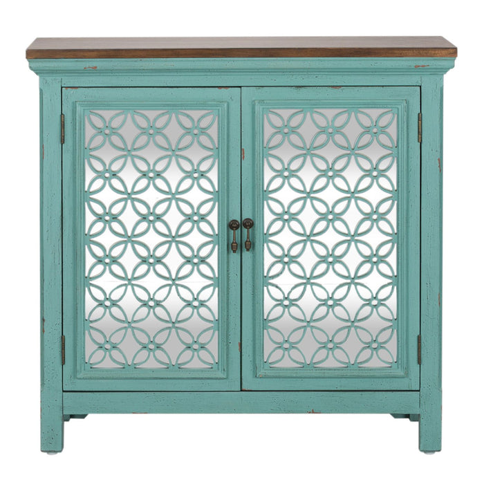 Kensington 2 Door Accent Cabinet in Turquoise - Furniture House (VA)