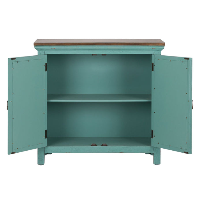 Kensington 2 Door Accent Cabinet in Turquoise - Furniture House (VA)