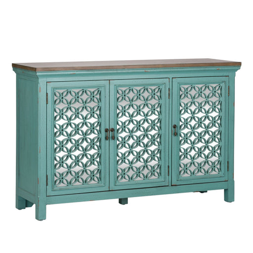 Kensington 3 Door Accent Cabinet in Turquoise - Furniture House (VA)