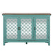 Kensington 3 Door Accent Cabinet in Turquoise - Furniture House (VA)