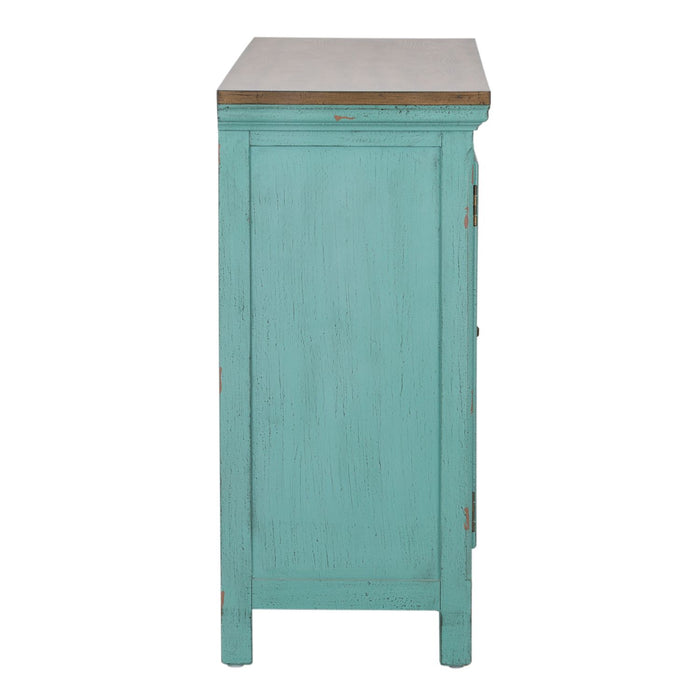 Kensington 3 Door Accent Cabinet in Turquoise - Furniture House (VA)