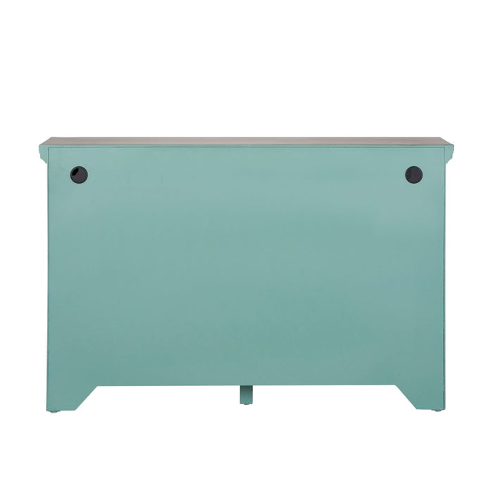 Kensington 3 Door Accent Cabinet in Turquoise - Furniture House (VA)