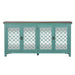 Kensington 4 Door Accent Cabinet in Turquoise - Furniture House (VA)