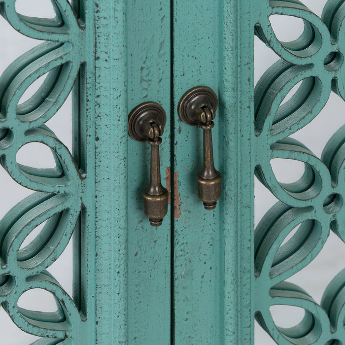 Kensington 4 Door Accent Cabinet in Turquoise - Furniture House (VA)