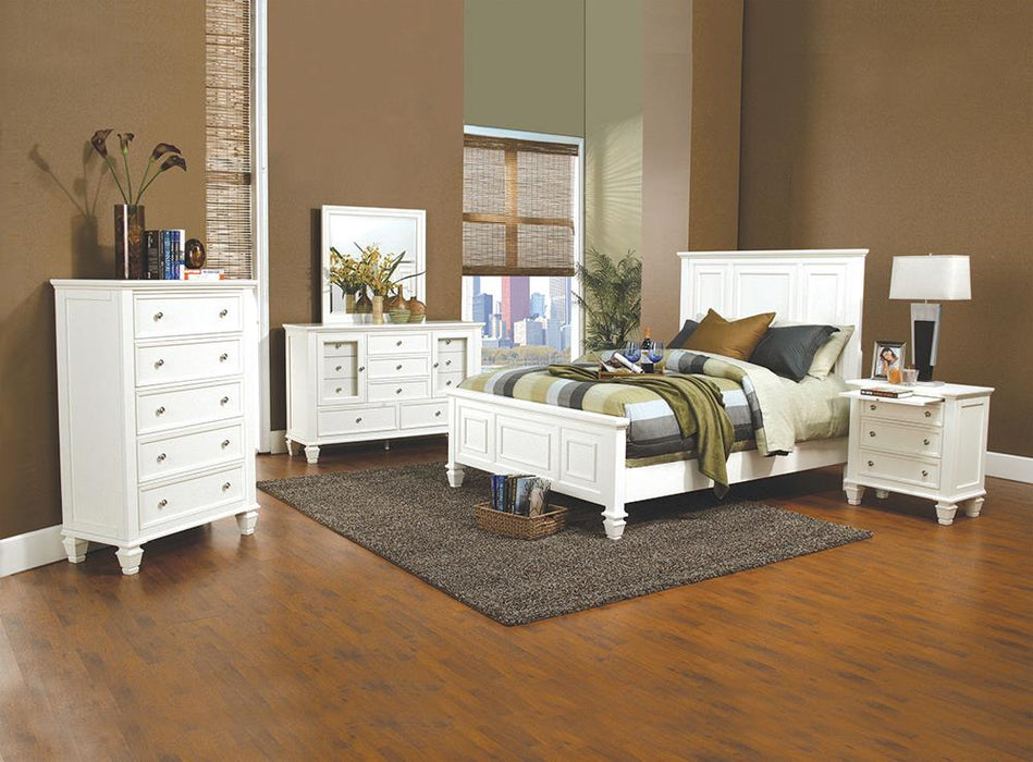 Sandy Beach Bedroom Set with High Headboard - Furniture House (VA)