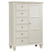 Sandy Beach 8-drawer Door Chest Storage Cream White - Furniture House (VA)