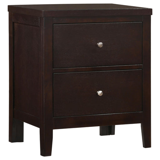 Carlton 2-drawer Rectangular Nightstand Cappuccino - Furniture House (VA)