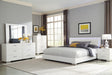 Felicity 5-piece Eastern King Bedroom Set with LED Headboard Glossy White - Furniture House (VA)