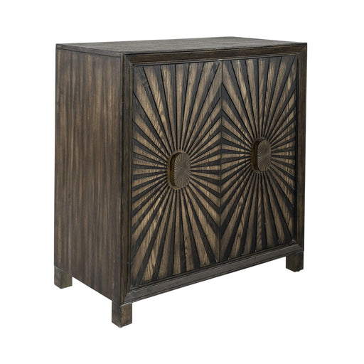 Chaucer 2 Door Wine Accent Cabinet in Aged Whiskey - Furniture House (VA)
