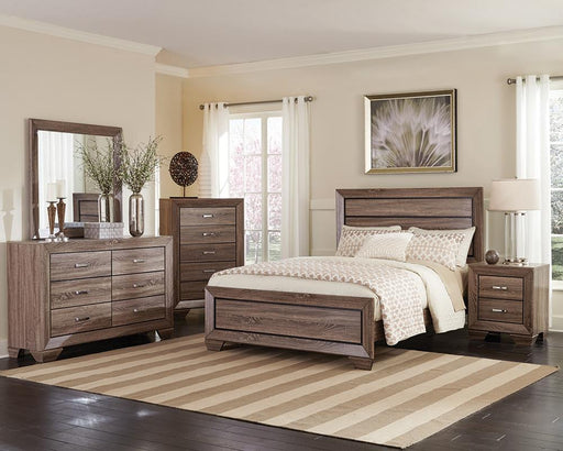Kauffman Bedroom Set with High Straight Headboard - Furniture House (VA)