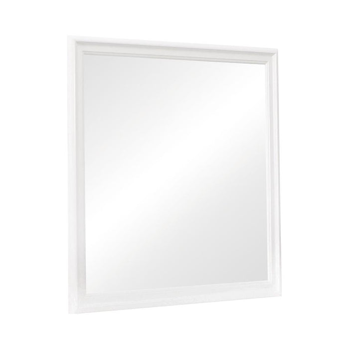 Louis Philippe Beveled Edge Square Dresser Mirror White image