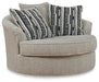 Calnita Oversized Swivel Accent Chair - Furniture House (VA)