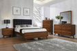 Robyn Bedroom Set with Upholstered Tufted Headboard Dark Walnut - Furniture House (VA)