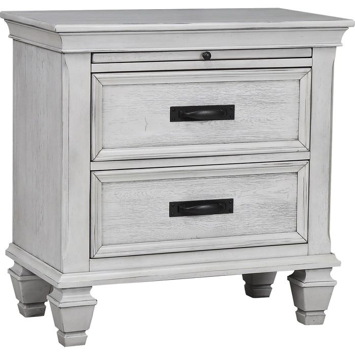 Franco 2-drawer Nightstand Antique White - Furniture House (VA)