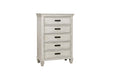 Franco 5-drawer Chest Antique White - Furniture House (VA)