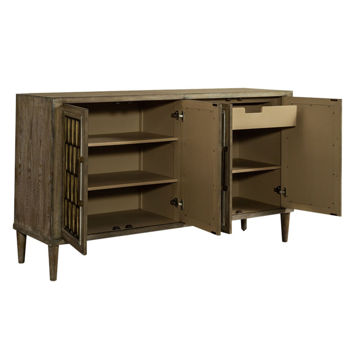 Devonshire 4 Door Accent Cabinet in Driftwood - Furniture House (VA)