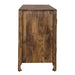Marisol 74 Inch 4 Door Accent TV Stand in Weathered Honey and Soft Wash Gray - Furniture House (VA)
