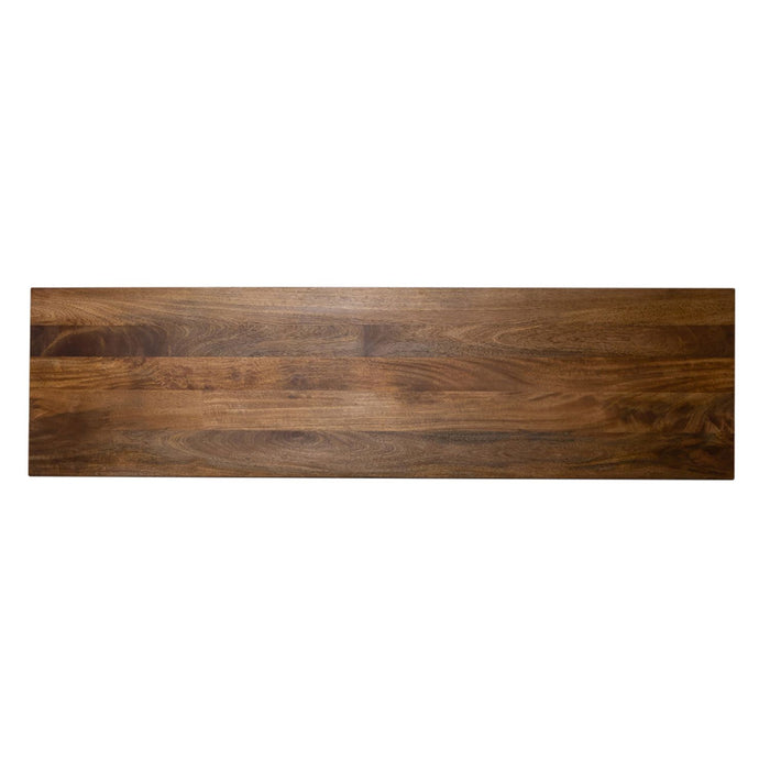 Marisol 74 Inch 4 Door Accent TV Stand in Weathered Honey and Soft Wash Gray - Furniture House (VA)