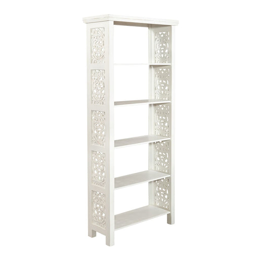 Trellis Lane Accent Bookcase in Weathered White - Furniture House (VA)