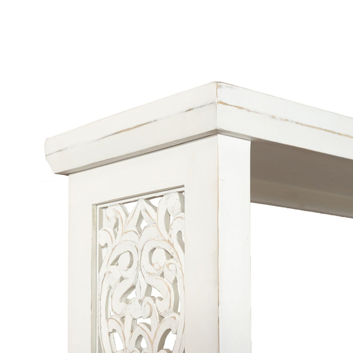 Trellis Lane Accent Bookcase in Weathered White - Furniture House (VA)