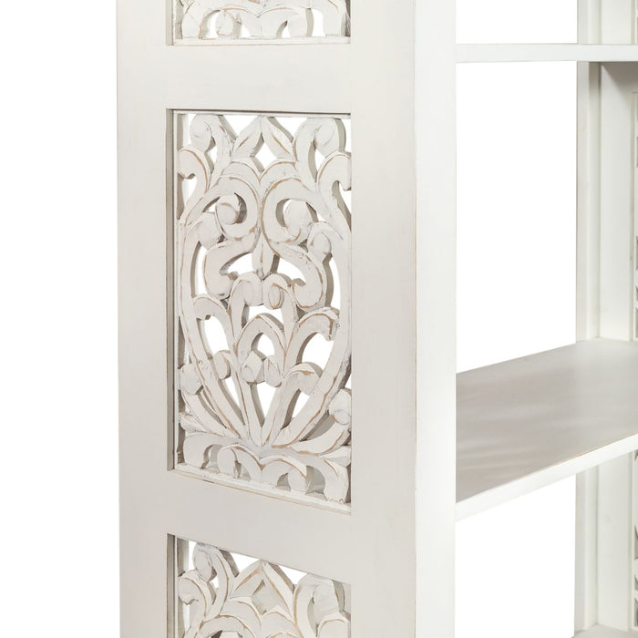 Trellis Lane Accent Bookcase in Weathered White - Furniture House (VA)