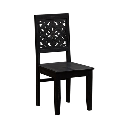 Trellis Lane Accent Chair in Black EST SHIP TIME APPX 4 WEEKS - Furniture House (VA)