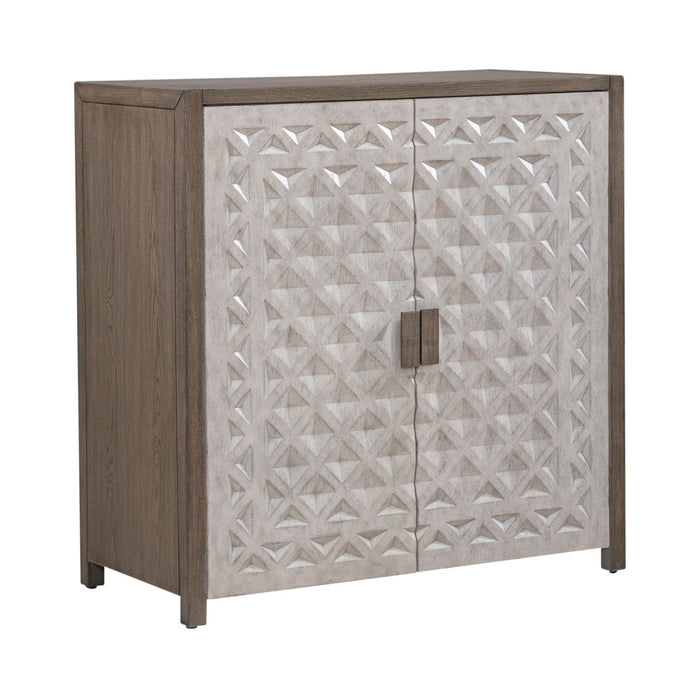 Chatfield Accent Console in Antique White with Tobacco Top EST SHIP TIME APPX 4 WEEKS - Furniture House (VA)