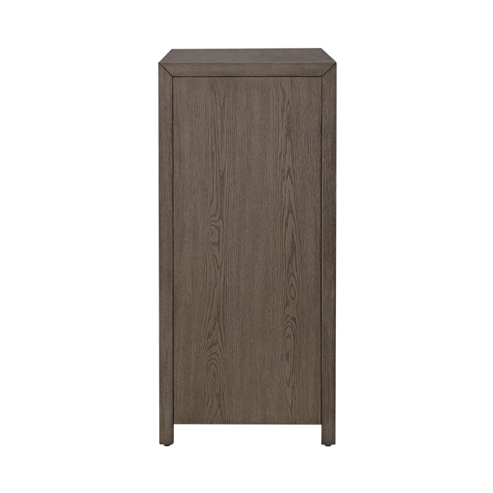Chatfield Accent Console in Antique White with Tobacco Top EST SHIP TIME APPX 4 WEEKS - Furniture House (VA)