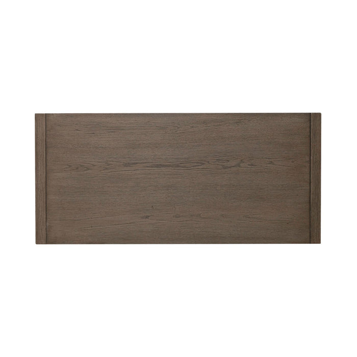 Chatfield Accent Console in Antique White with Tobacco Top EST SHIP TIME APPX 4 WEEKS - Furniture House (VA)
