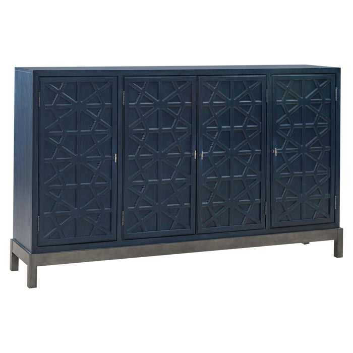 Braxton Accent Cabinet in Azure Blue EST SHIP TIME APPX 4 WEEKS - Furniture House (VA)