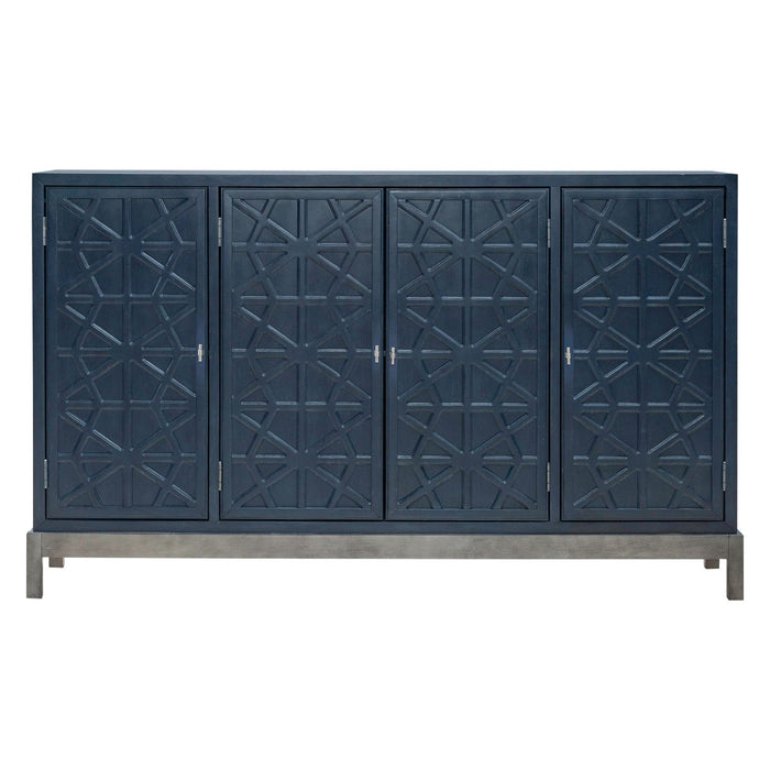 Braxton Accent Cabinet in Azure Blue EST SHIP TIME APPX 4 WEEKS - Furniture House (VA)