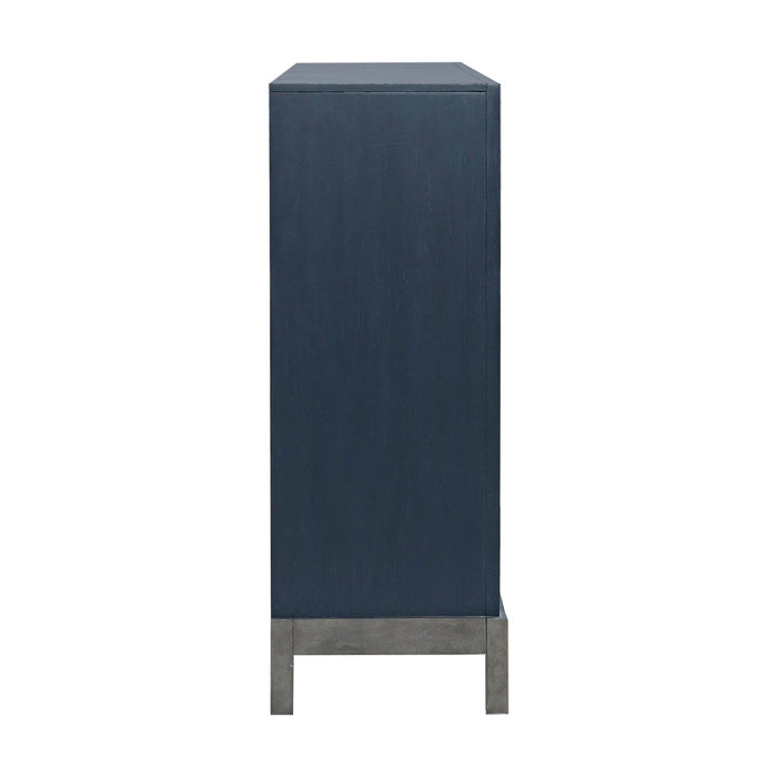 Braxton Accent Cabinet in Azure Blue EST SHIP TIME APPX 4 WEEKS - Furniture House (VA)