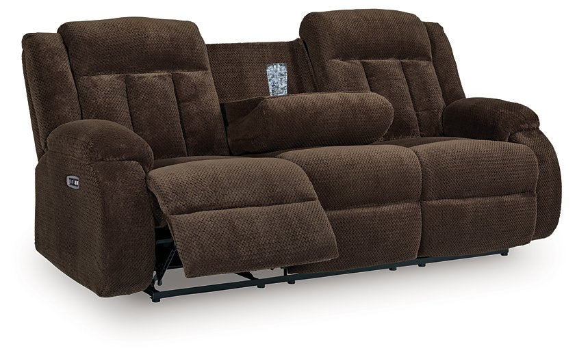 Observation Power Reclining Sofa with Drop Down Table - Furniture House (VA)