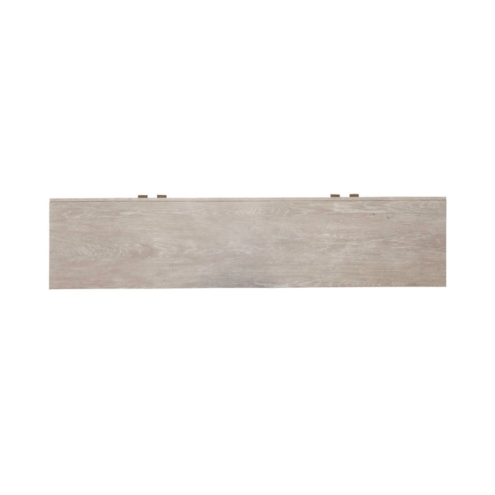 Kinsley 4 Door Accent Cabinet in Washed Taupe & Silver Champagne EST SHIP TIME APPX 4 WEEKS - Furniture House (VA)