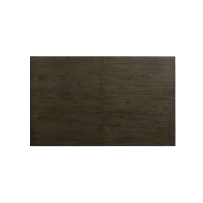Grady 6PC Dining Set (72" Table + 4 Chairs + Bench) in Brown