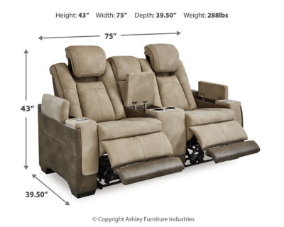 Next-Gen DuraPella Power Reclining Loveseat with Console - Furniture House (VA)