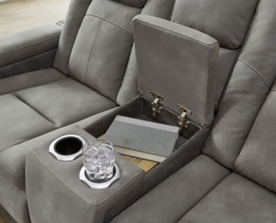 Next-Gen DuraPella Power Reclining Loveseat with Console - Furniture House (VA)